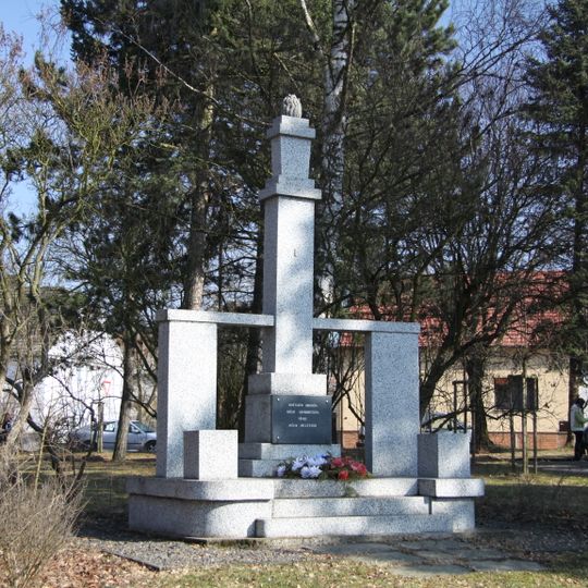 World War I memorial in Milevsko, Tyrš Square