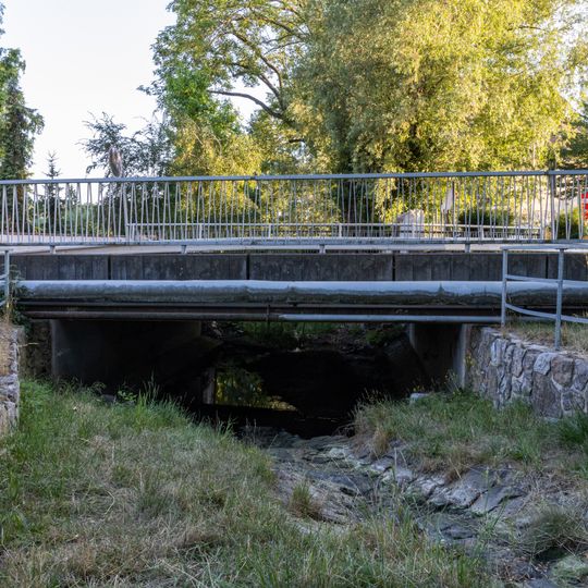 Most ulice K Třebonicům přes Dalejský potok