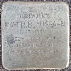 Stolperstein en memoria de Mayer Blauspahn