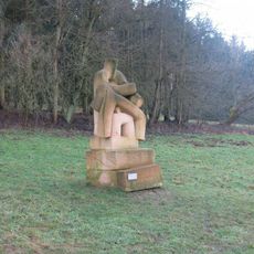 Socha Pieta na Křížové cestě 21. století u Žireče