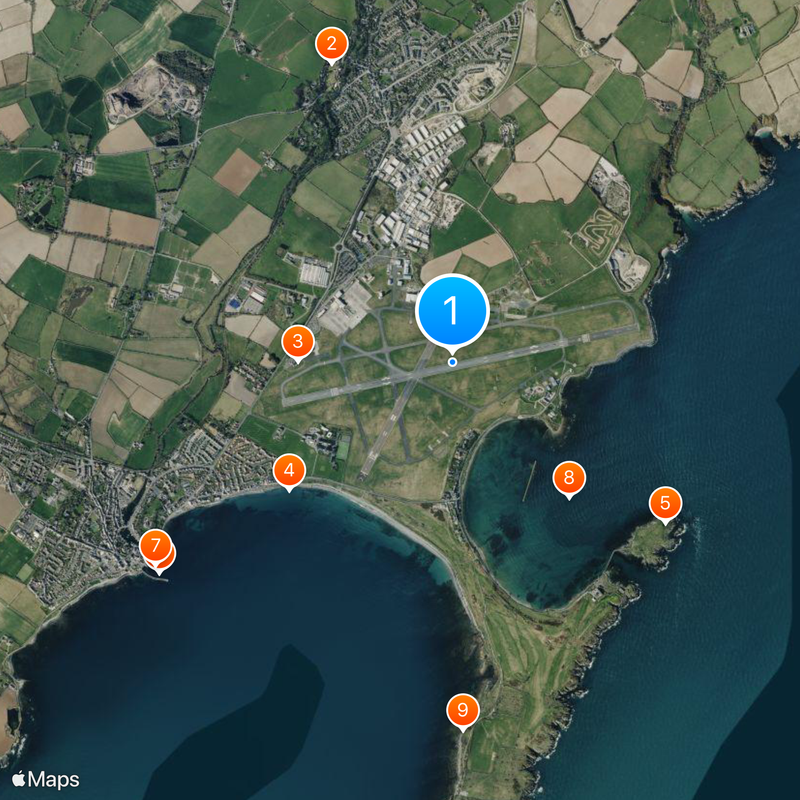 Isle of Man Airport Map