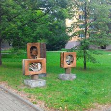 Plastika na sídlišti v Táboře