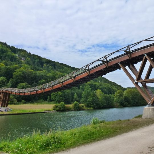 Wooden bridge at Essing