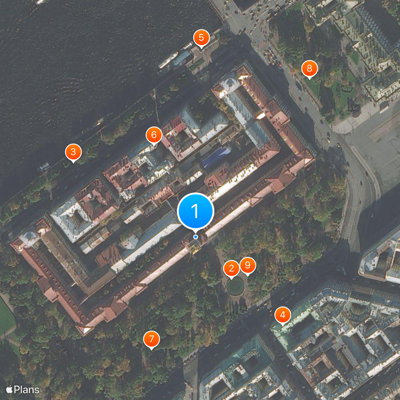 Almirantado de São Petersburgo Mapa