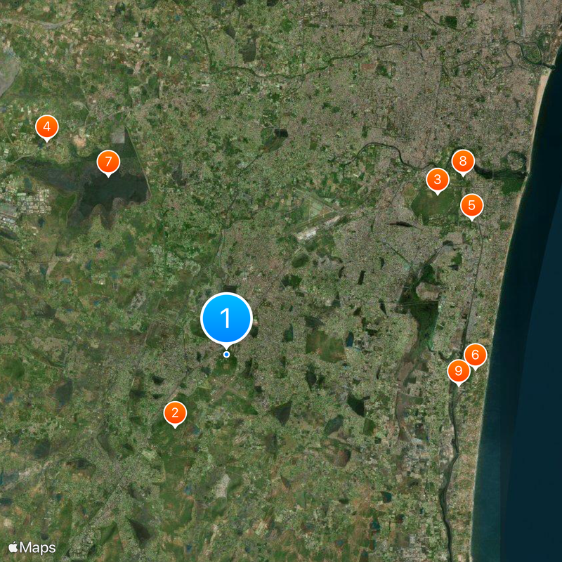 Madras Christian College Map