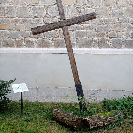 XI. zastavení křížové cesty u kostela na Hluboké