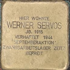 Stolperstein dedicated to Werner Servos
