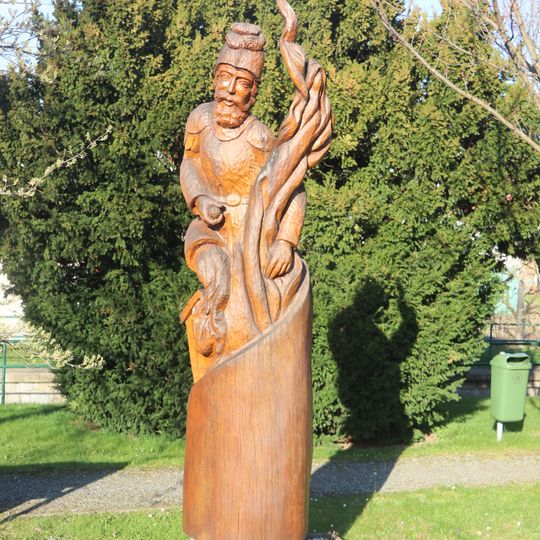 Socha sv. Floriana v Třebelovicích