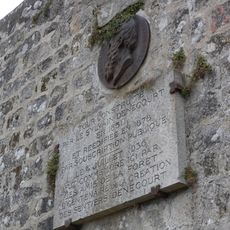 Plaque de la construction de la tour
