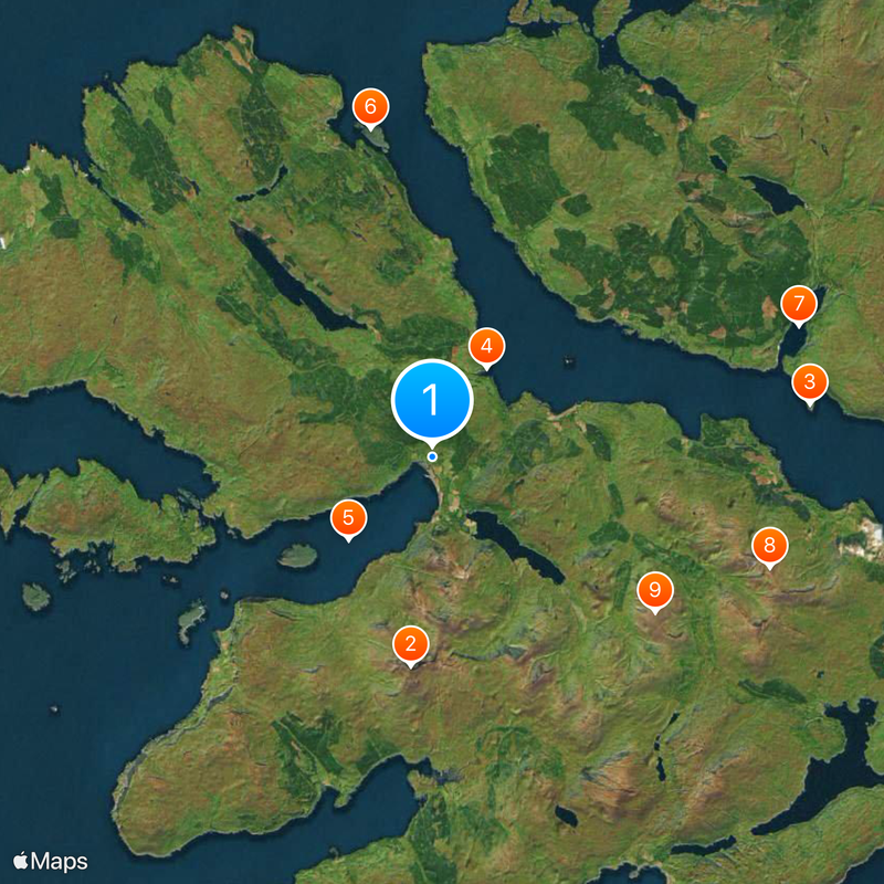 Inner Hebrides Map