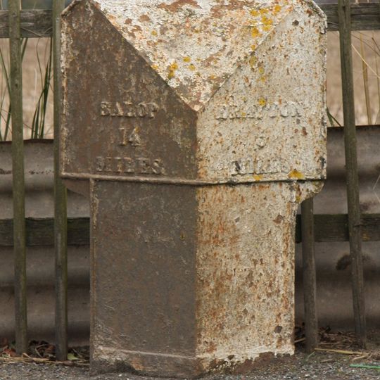 Milepost Approximately 15 Metres To South West Of Stone Stone House
