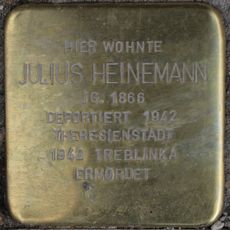 Stolperstein à la mémoire de Julius Heinemann