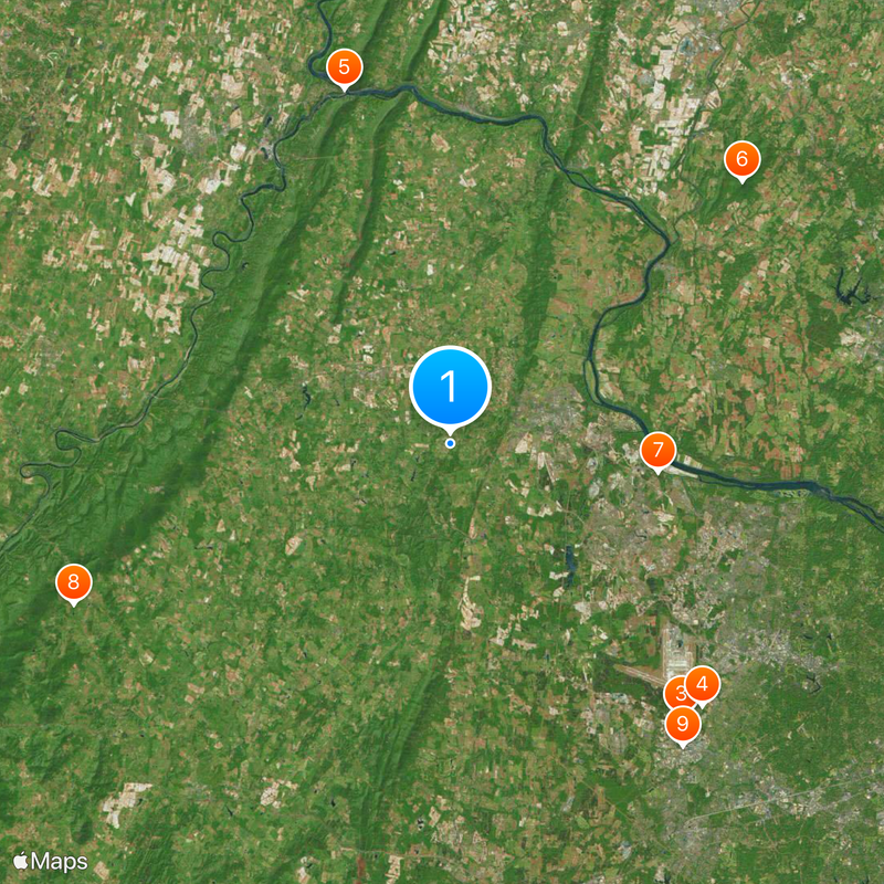 Comté de Loudoun Carte