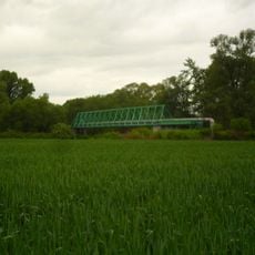 Potrubní lávka přes Odru mezi Antošovicemi a Starým Bohumínem