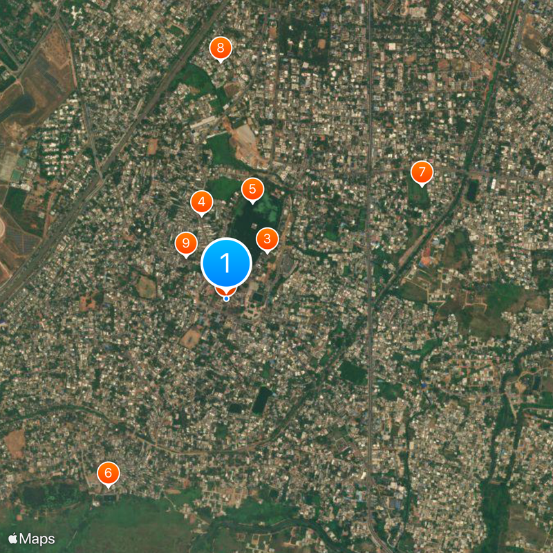 Templo de Liṅgarāja Mapa