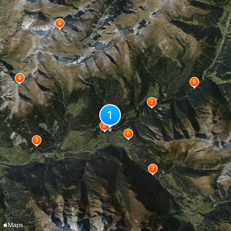 Viadotto Landwasser Mappa