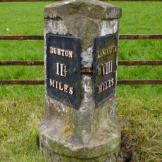 Milestone On West Side, South Of Junction With Borwick Lane At Ngr Sd 513 728
