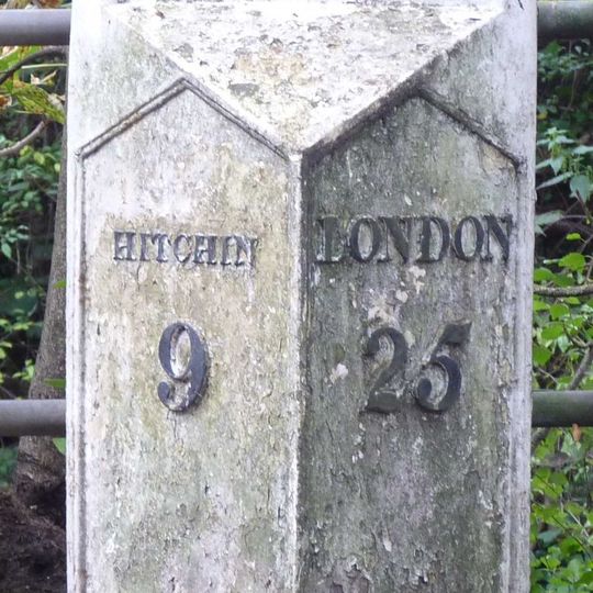 Milepost Just North Of Fulling Mill Lane