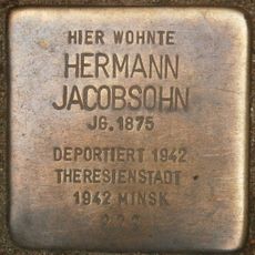 Stolperstein à la mémoire de Hermann Jacobsohn