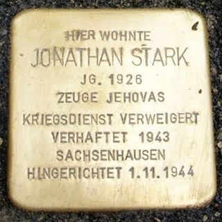Stolperstein dedicated to Jonathan Stark