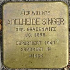 Stolperstein dedicated to Adelheide Singer