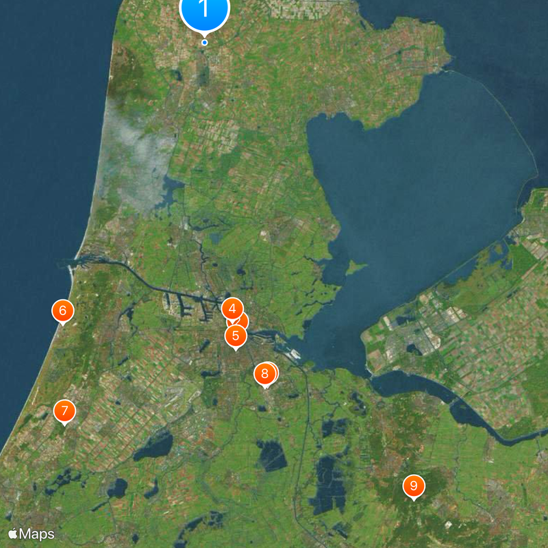 Holanda Septentrional Mapa