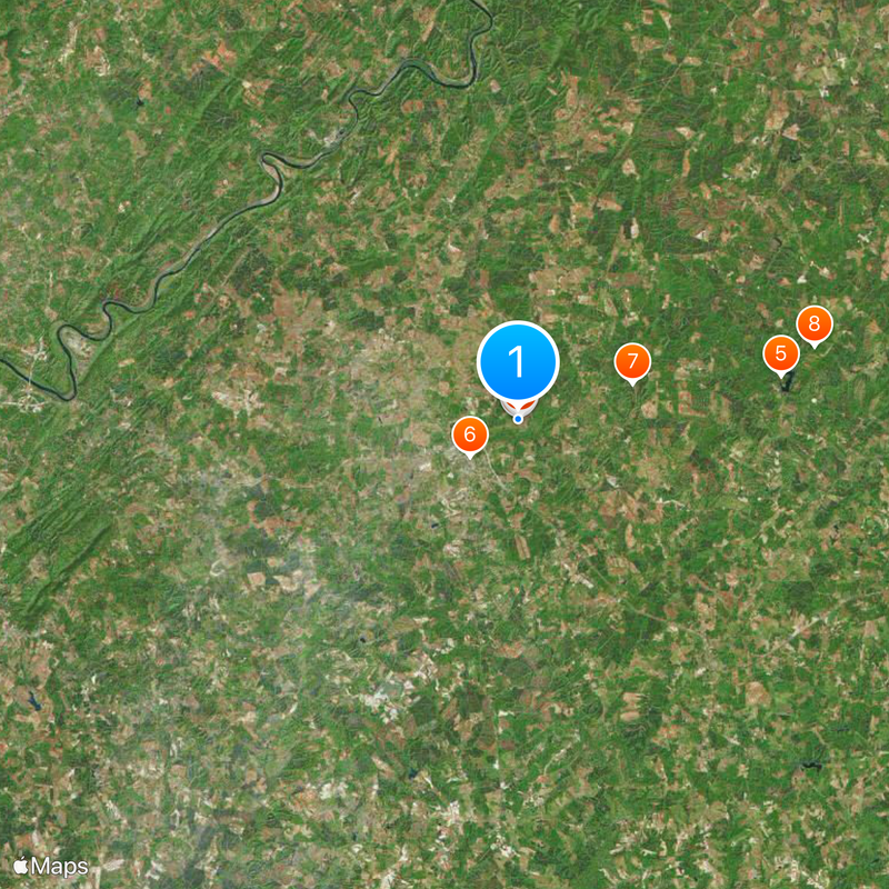 Appomattox Court House Mapa