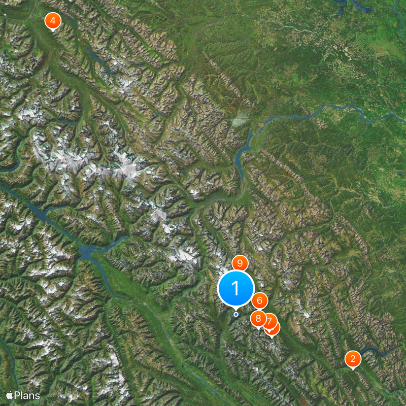 Argillite di Burgess Mappa