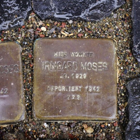 Stolperstein dedicated to Irmgard Moses