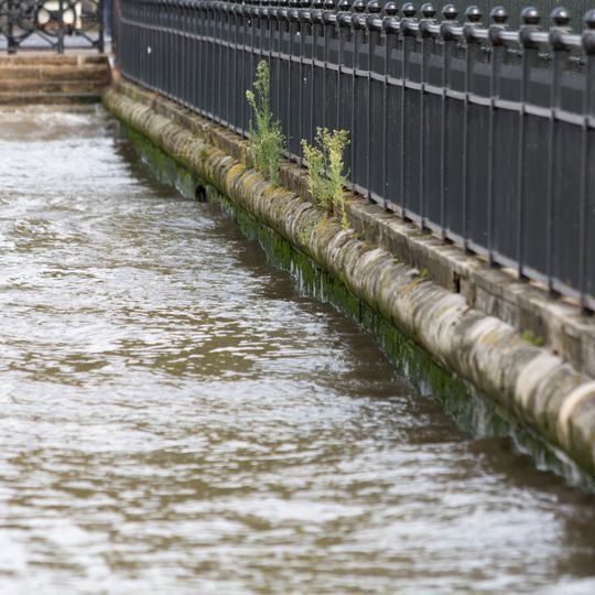 River Wall In Front Of Royal Naval College