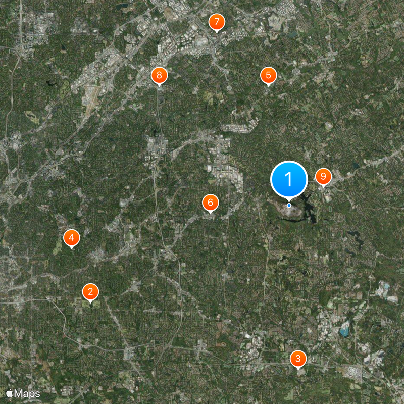 Stone Mountain Karte