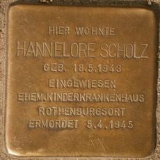 Stolperstein en memoria de Hannelore Scholz