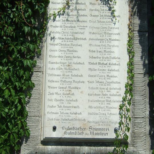 Monument to the fallen in Hornschuchshausen