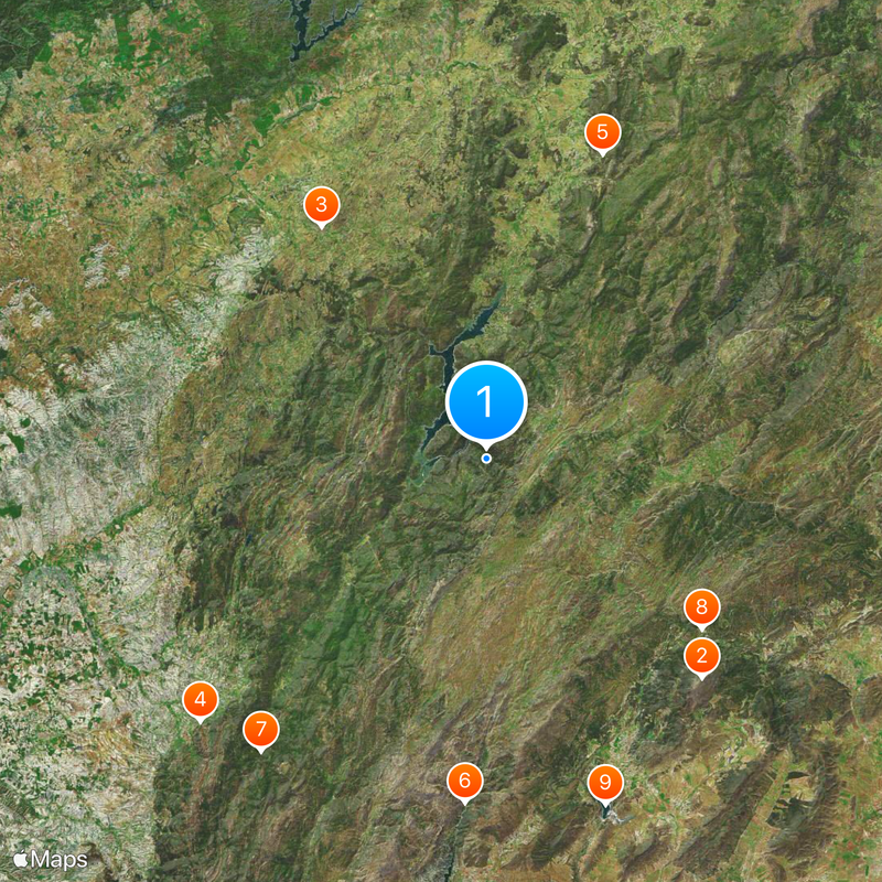 Parc naturel des sierras de Cazorla Carte