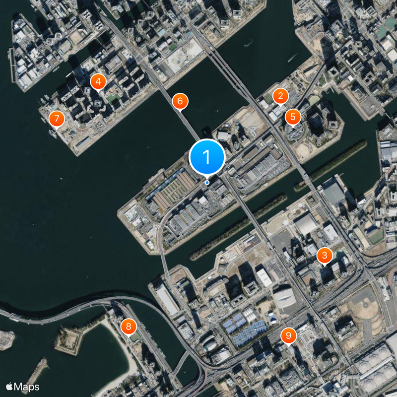 Toyosu market Map