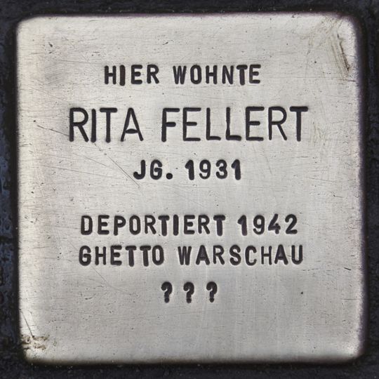 Stolperstein en memoria de Rita Fellert
