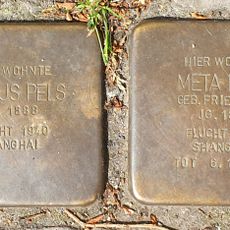Stolperstein dedicated to Meta Pels