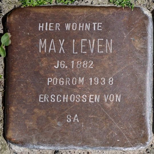 Stolperstein für Max Leven