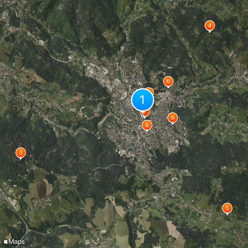 Jablonec nad Nisou Mappa