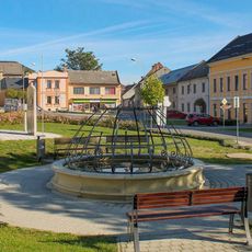 Kašna v Úsově na náměstí Míru