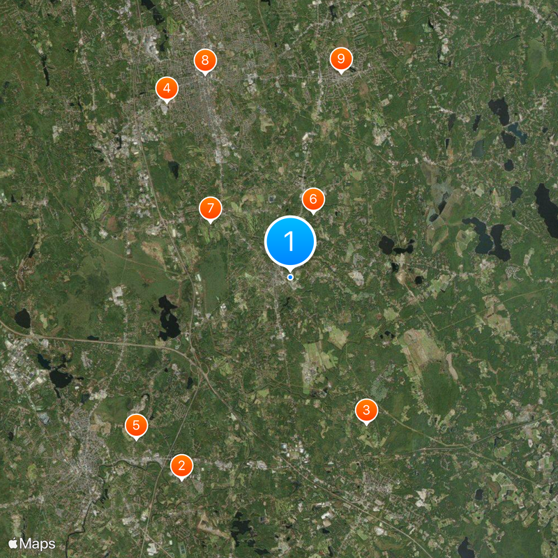 Université d'État de Bridgewater Carte