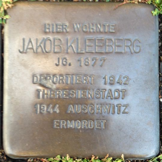 Stolperstein für Jakob Kleeberg