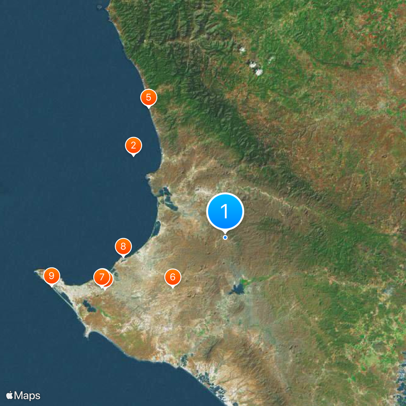 Província de Santa Elena Mapa