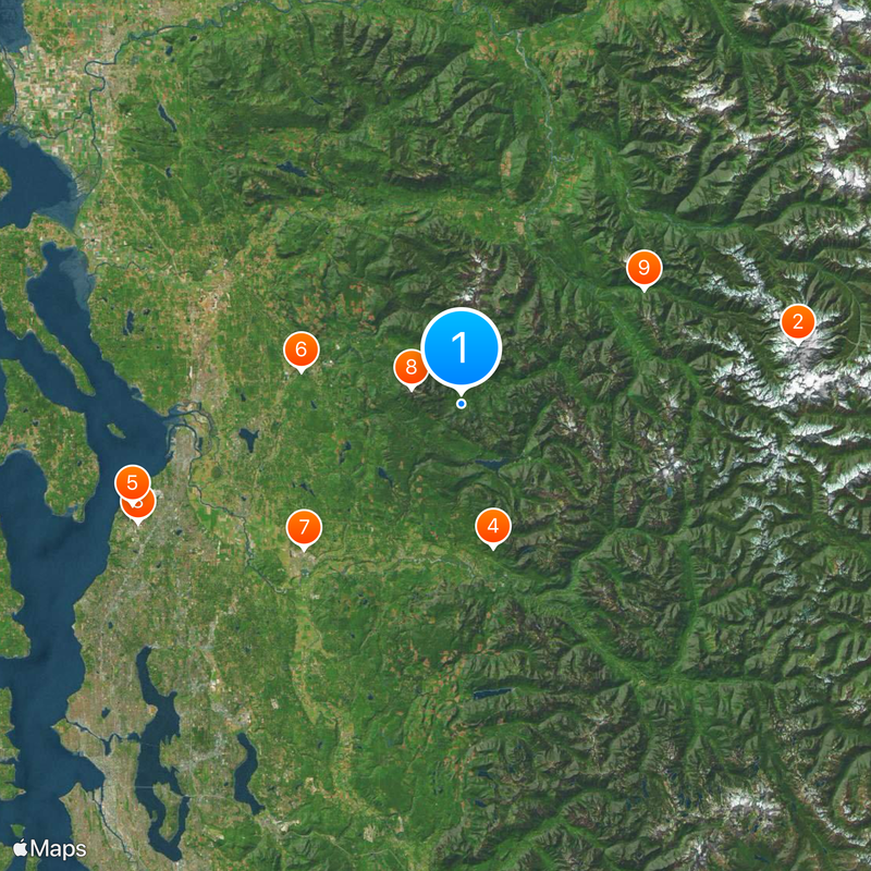 Snohomish County Kaart