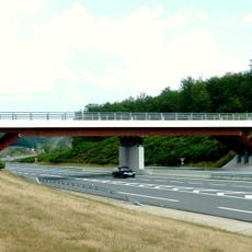 Pont d'accès à l'aire de Chavanon