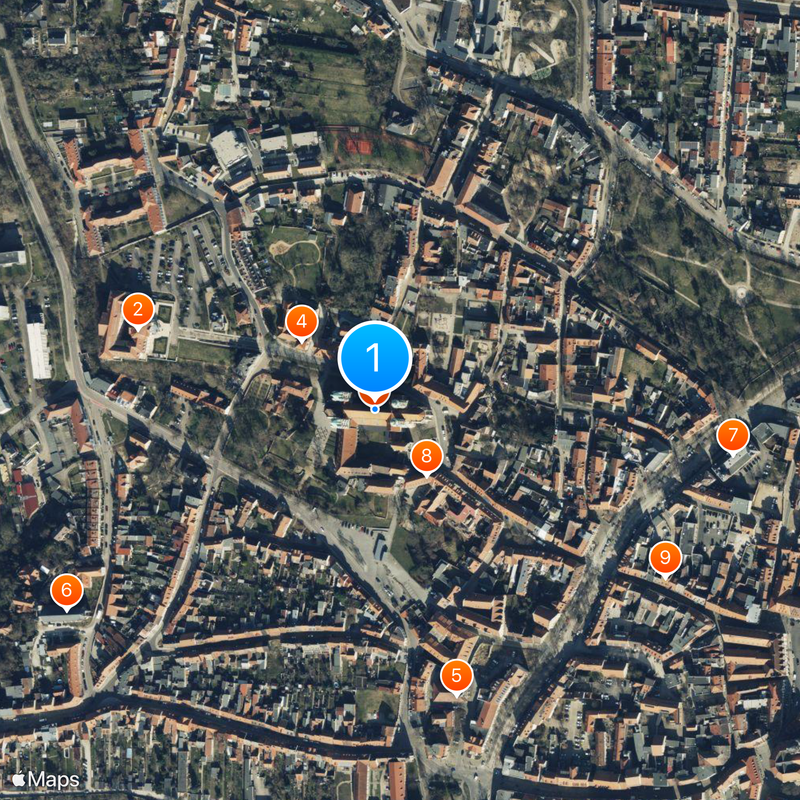 Naumburg Cathedral Map