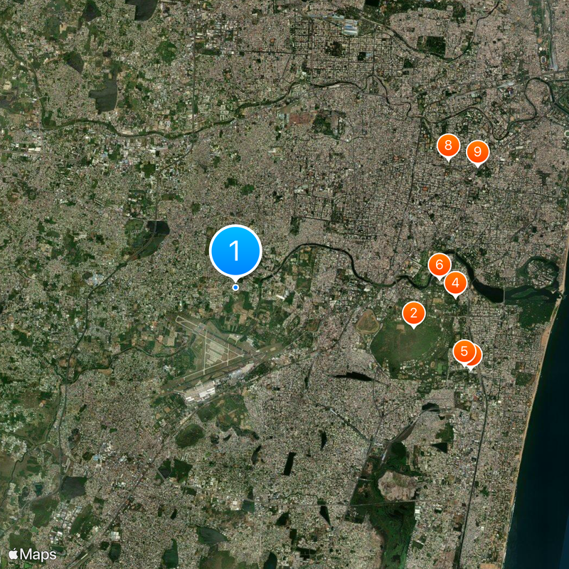 Manapakkam Map