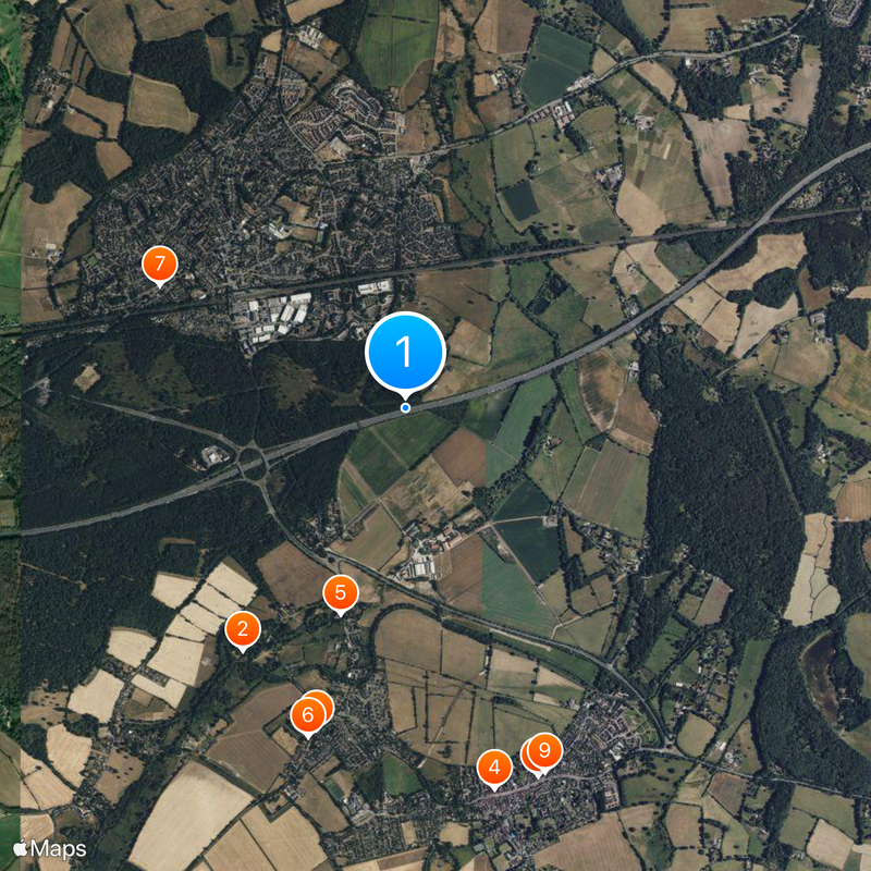 Motorway M3 Mappa