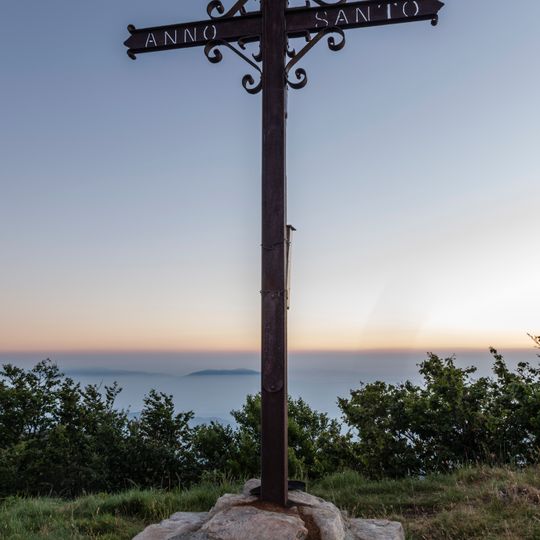 Cross on the mount Gottero