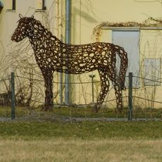 Plastika koně na Císařském ostrově